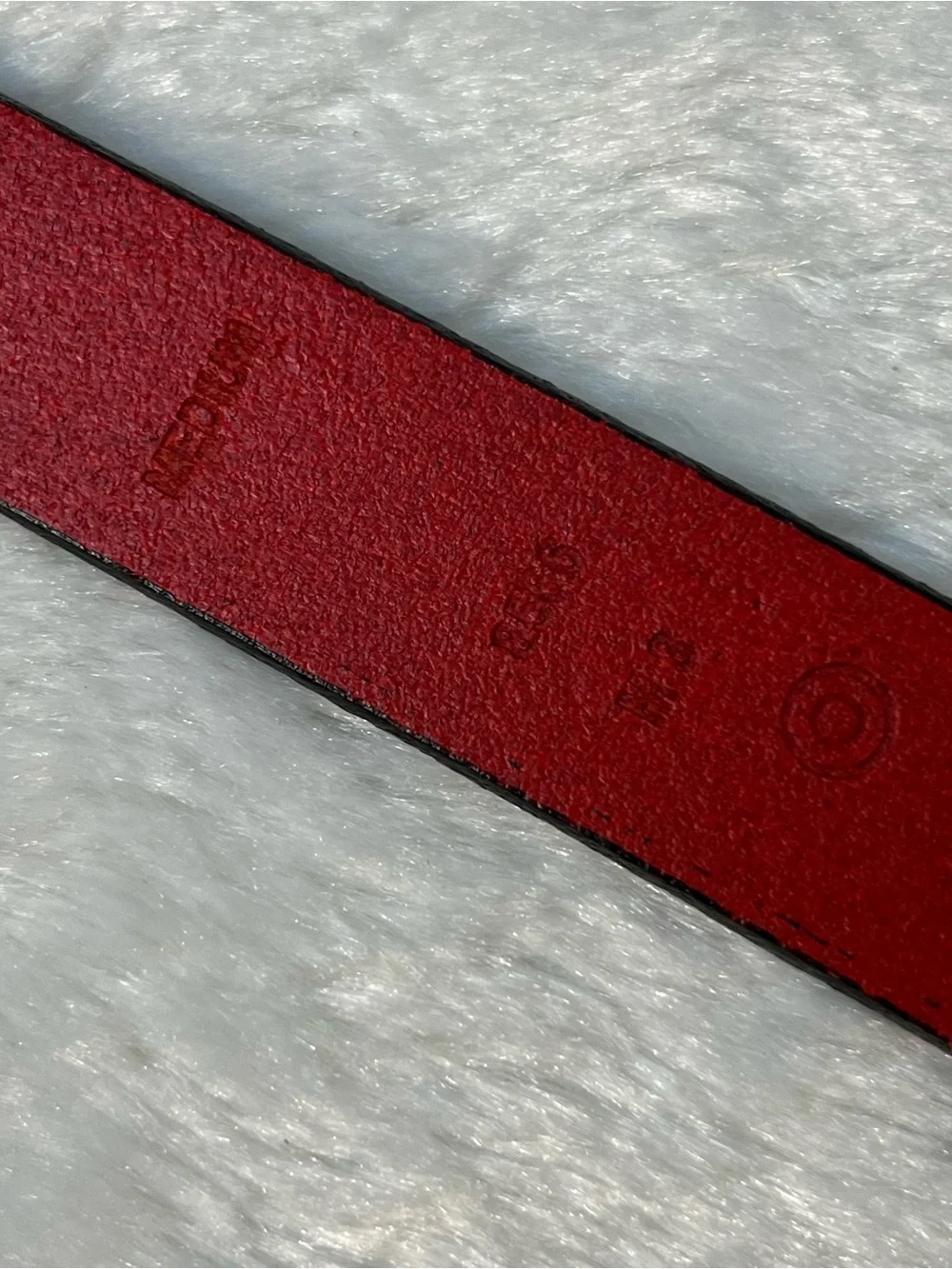 Coach Red Leather 1” Belt Size Medium
